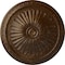 Ekena Millwork Alexa Ceiling Medallion (Fits Canopies up to 3"), Hand-Painted Root Beer Crackle, 15"OD x 1 3/4"P CM14AXRBC - alternate 1